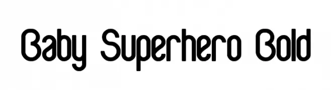 Baby Superhero Bold  免费字体下载