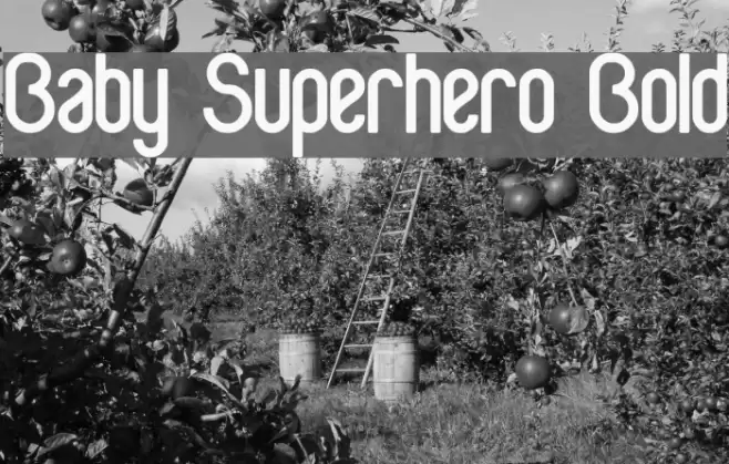 Baby Superhero Bold Font examples