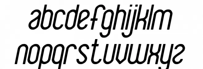 Baby Superhero Italic फ़ॉन्ट लोअरकेस