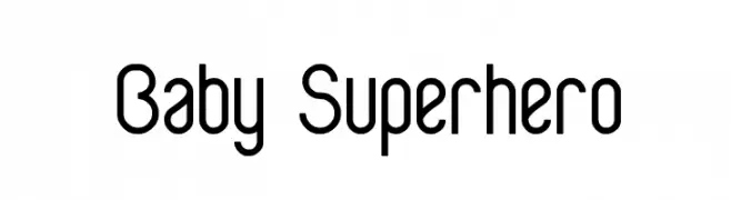 Baby Superhero  Frei Schriftart Herunterladen