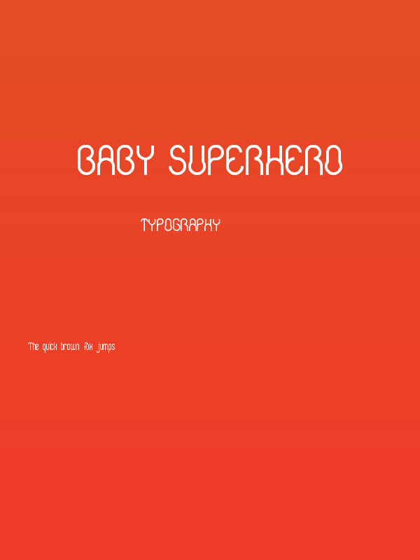 Baby Superhero Poster