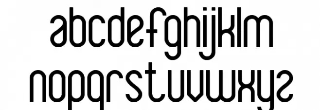 Baby Superhero Schriftart Kleinbuchstaben