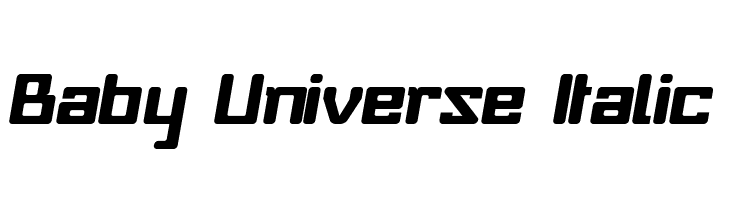 Baby Universe Italic फ़ॉन्ट