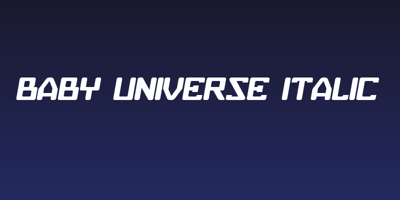Baby Universe Italic Social Header