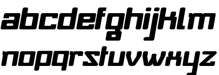 Baby Universe Italic Font LOWERCASE
