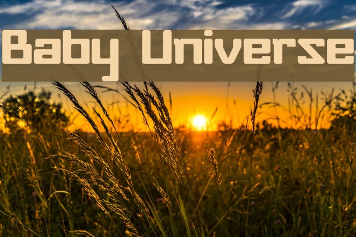 Baby Universe Font examples