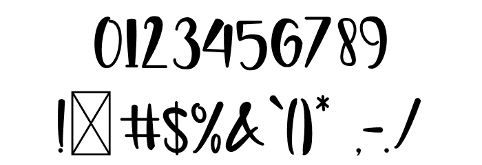 Baby World Font OTHER CHARS