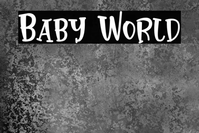 Baby World Font examples