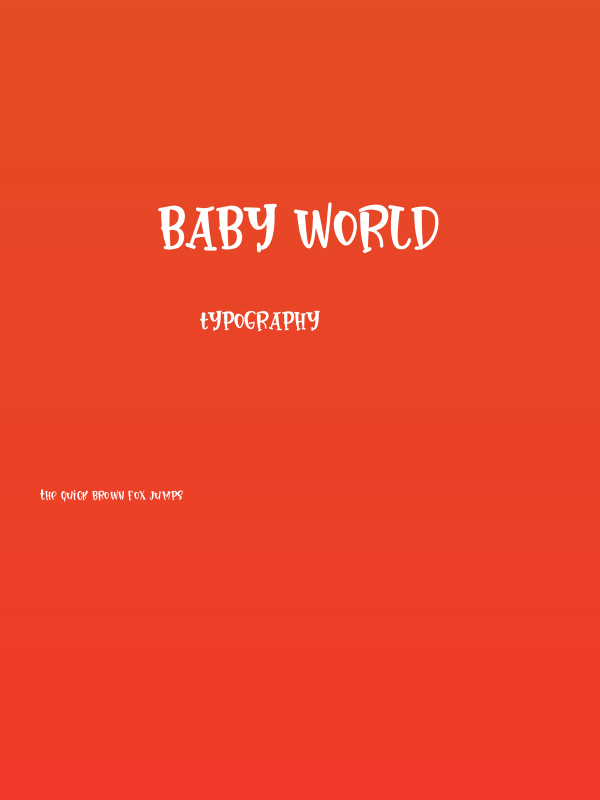 Baby World Poster