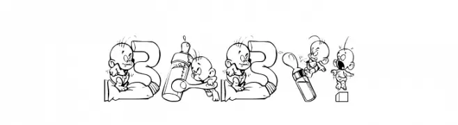 Baby!  Frei Schriftart Herunterladen