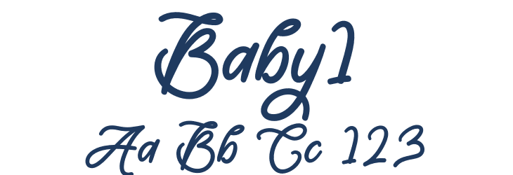 Baby1 Font Preview