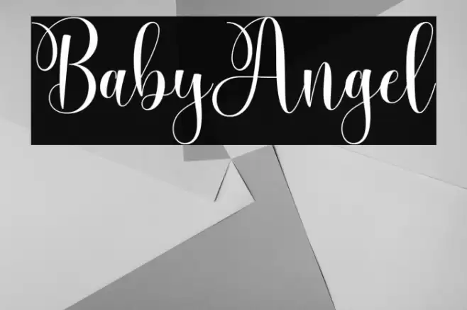 BabyAngel Font examples