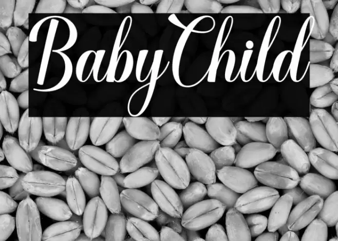 BabyChild Font examples