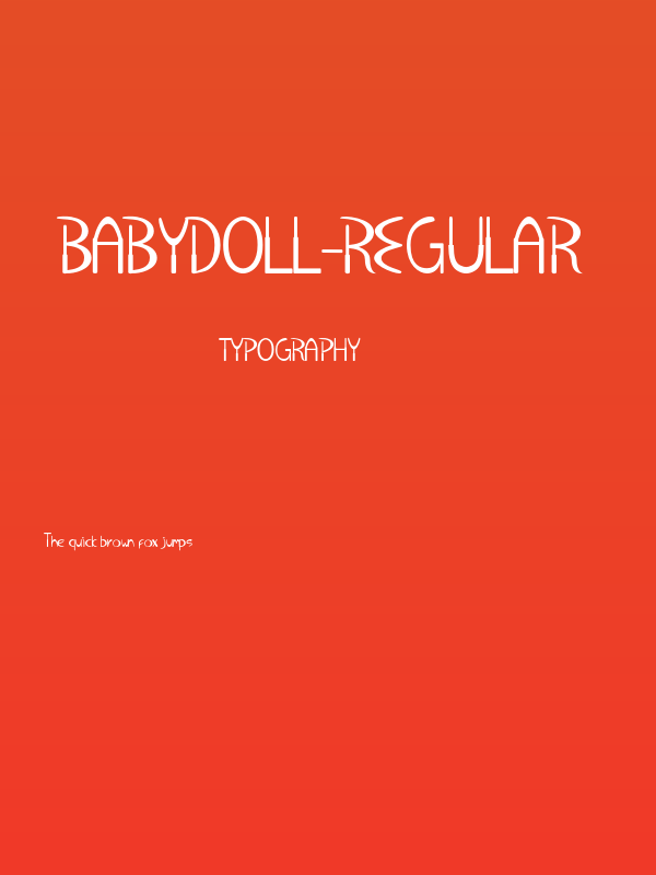 BabyDoll-Regular Poster