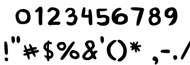 BabyDoll Font OTHER CHARS