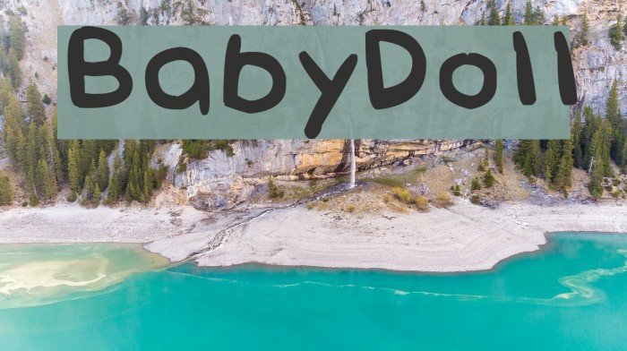 BabyDoll Font examples