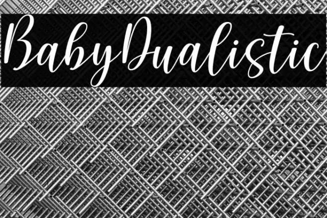 BabyDualistic Font examples