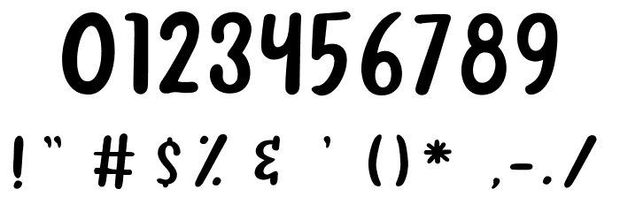 BabyGummy Font OTHER CHARS