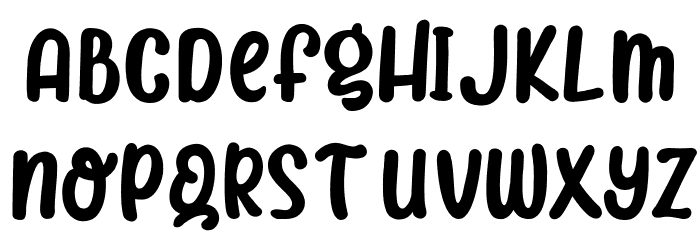 BabyGummy Font LOWERCASE