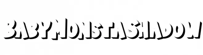 BabyMonstaShadow  Frei Schriftart Herunterladen