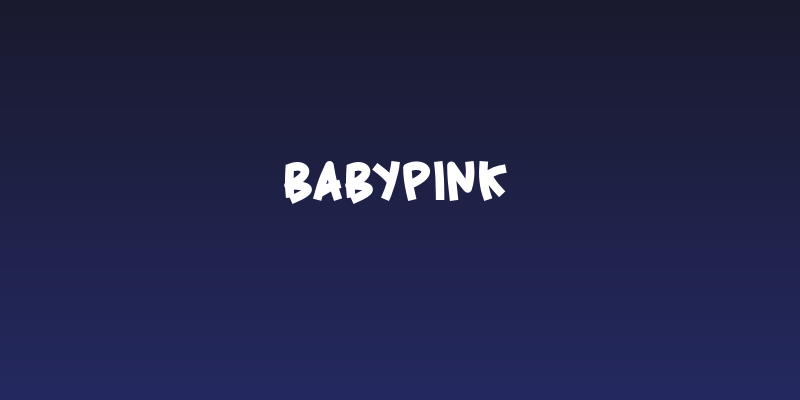BabyPink Social Header