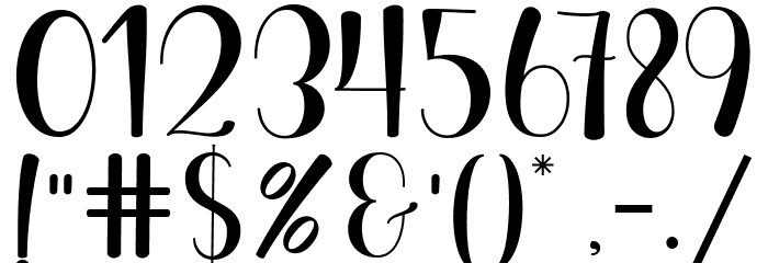 BabyScript Font OTHER CHARS