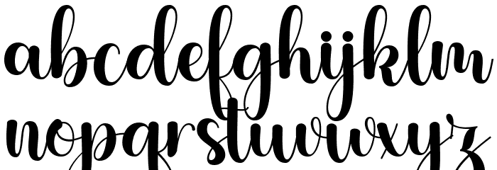 BabyScript Font LOWERCASE
