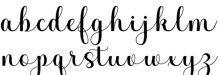 BabyShopia Font LOWERCASE