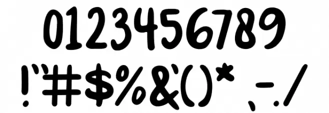 BabyStuff Font OTHER CHARS