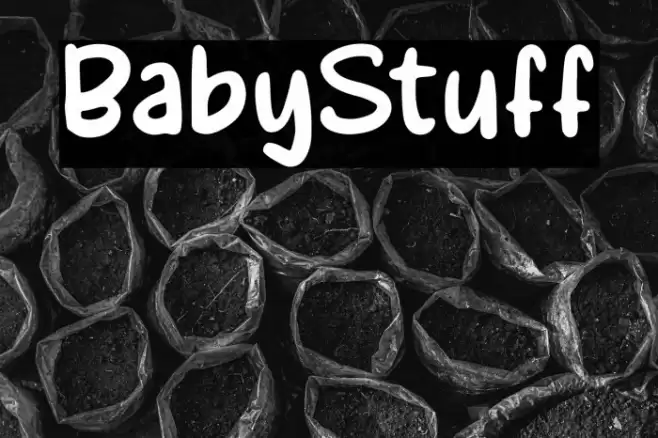 BabyStuff Font examples
