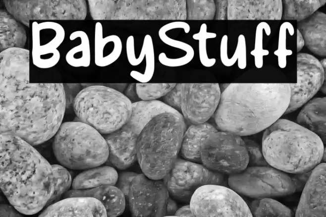 BabyStuff Font examples