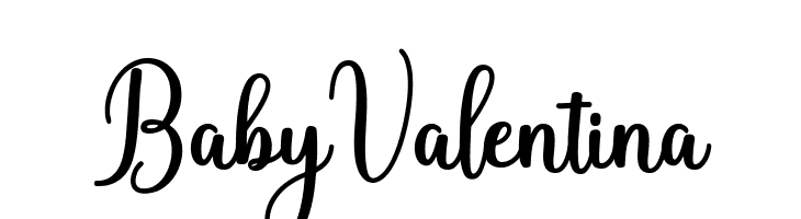 BabyValentina  les polices de caractères gratuit tlcharger