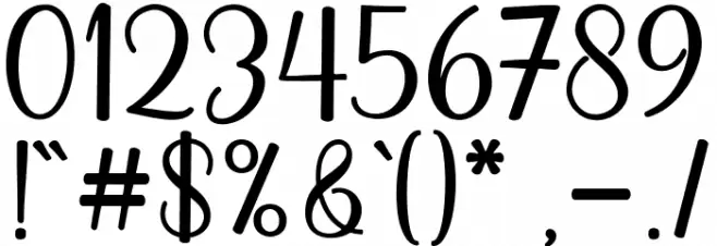 BabyValentina Font OTHER CHARS