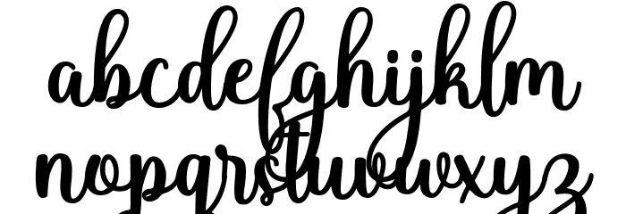 BabyValentina Font LOWERCASE