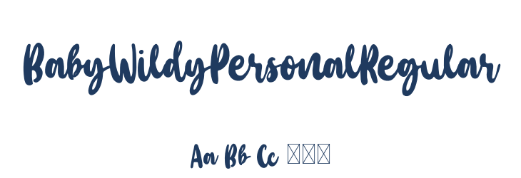 BabyWildyPersonalRegular Font Preview