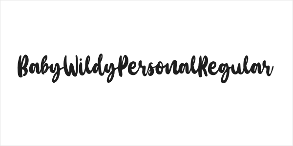 BabyWildyPersonalRegular Logo