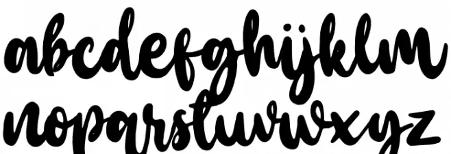 BabyWildyPersonalRegular Schriftart Kleinbuchstaben