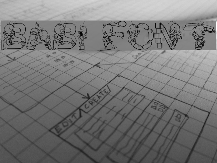 Baby! Font examples