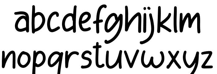 Babybo Font LOWERCASE