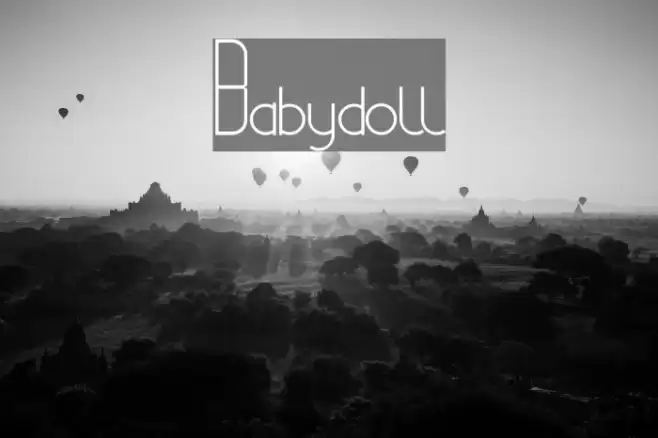 Babydoll Font examples