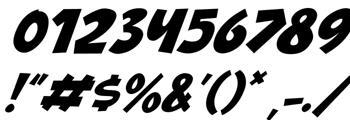 Babydoo Italic Font OTHER CHARS