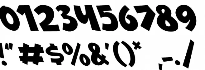 Babydoo Oblique Font OTHER CHARS