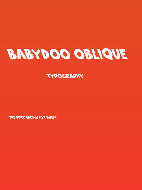 Babydoo Oblique Poster