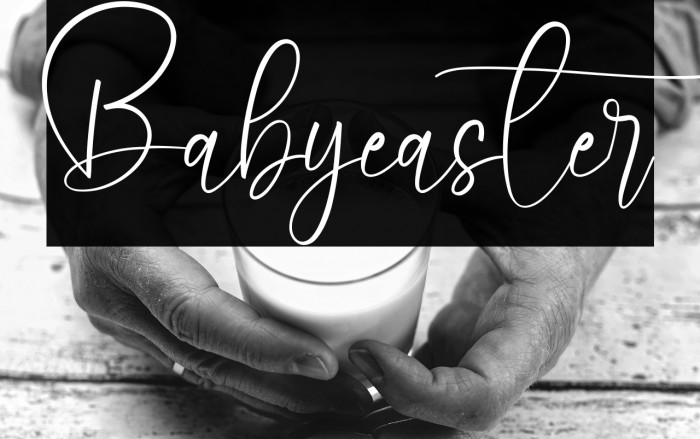 Babyeaster Schriftart examples
