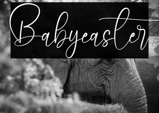 Babyeaster Font examples