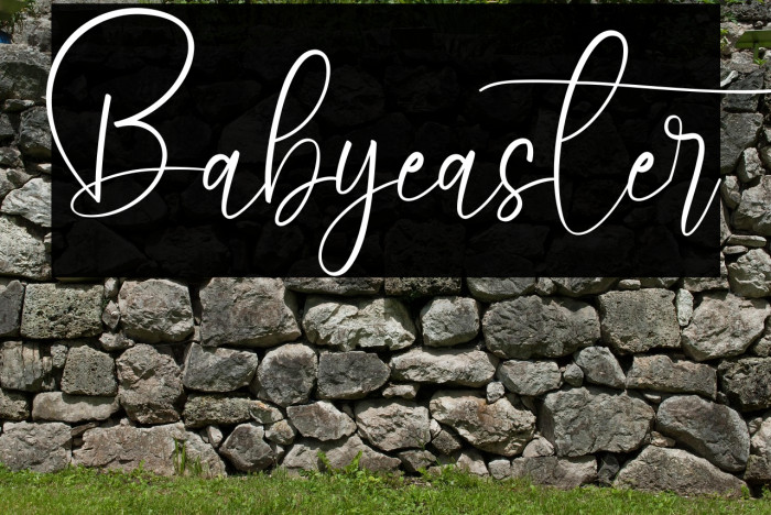 Babyeaster Schriftart examples