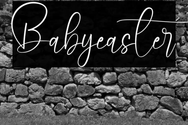 Babyeaster Font examples