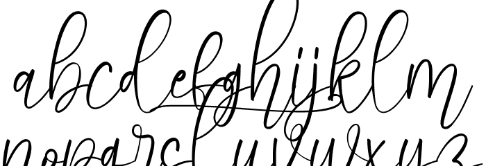 Babyeaster Schriftart Kleinbuchstaben