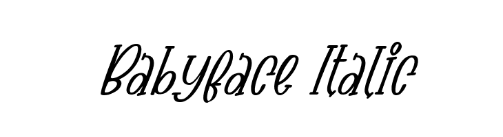 Babyface Italic फ़ॉन्ट
