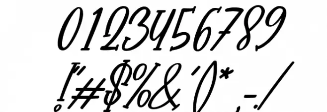 Babyface Italic Font Alte caractere